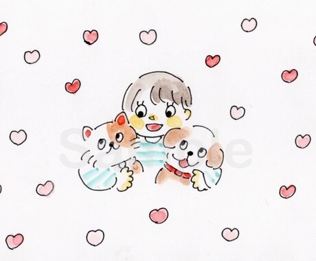 顔のみ）ゆるくてかわいい雰囲気似顔絵を描きます ♡写真をもとに描くので思い出づくりやプレゼントにもおすすめ！ イメージ2