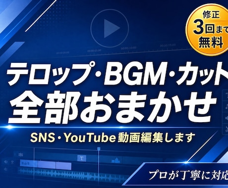 SNSの動画を編集します イメージ1