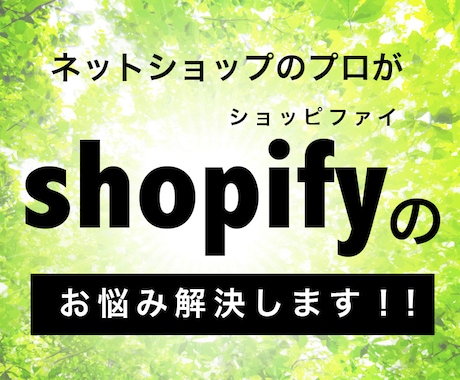 shopifyに関するご相談に乗ります アマゾンキラーで話題のショピファイ。お悩み相談お受けします。 イメージ1