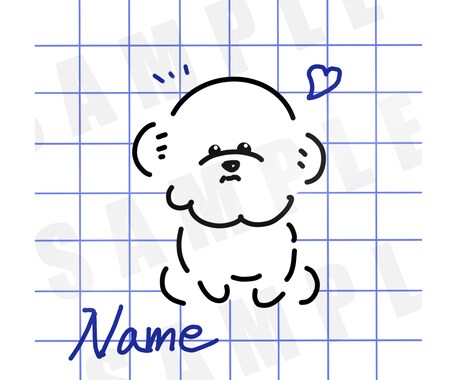 ペットの似顔絵シンプルで可愛いイラストを描きます 即日納品可能！ペット(動物)であればなんでもお描きします！ イメージ2