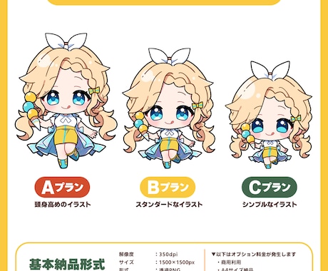 ミニキャラ（SD・デフォルメ）イラスト制作します ◆商用利用可！配信・動画・グッズ・スタンプなどに イメージ2