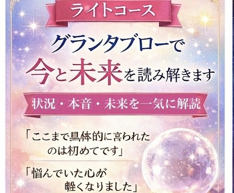 グランタブロー（ライト）で今と未来を読み解きます ルノルマンカード36枚全てを使うグランタブロー占い イメージ1