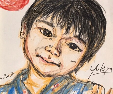 手描き似顔絵描きます お子様や記念日、アーティストへのプレゼントに♪ イメージ1