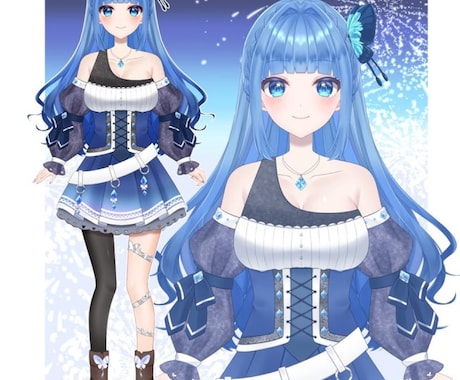 あなただけの立ち絵をお描きします アイドル衣装やキラキラした立ち絵はお任せください！ イメージ2