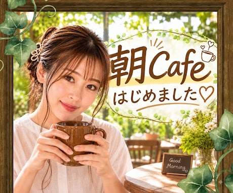 おはようございます☘️優しいカフェは朝活応援します そらとモーニングしよう❤️朝じゃなくてもOK！人間関係/朝活 イメージ2