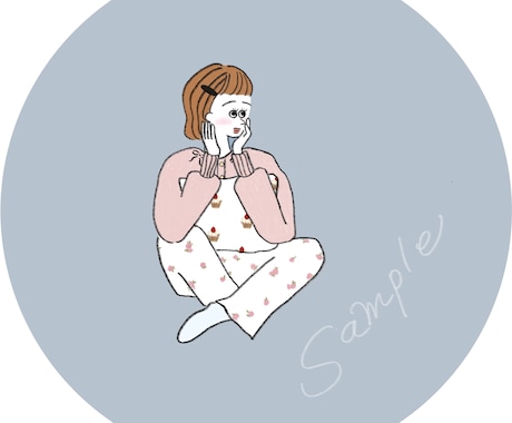 線画シンプル♡自由度◎おしゃれなアイコン作成します 大人かわいいイラストで印象UP！アイコンに◎小物名入れ無料 イメージ1