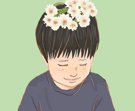 ほんわかイラストを描きます お写真を元にイラストを描かせていただきます イメージ2