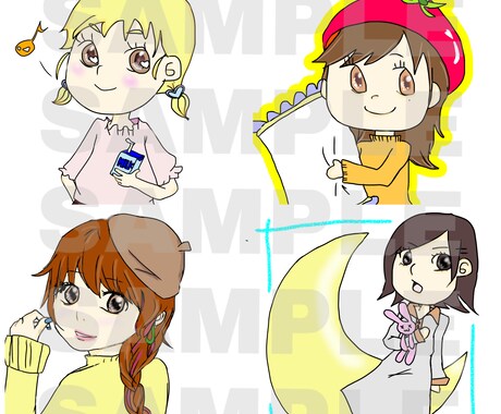 ゆるいイラストアイコン描きます ゆるタッチの絵を描きます！！！ イメージ2
