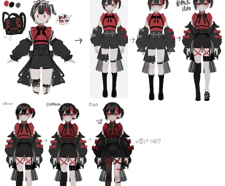 個性的なLive2d制作します Live2dイラストからモデリングまで対応可能！ イメージ2