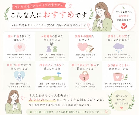 SNSで気軽に相談できる安心の場所をお届けします _3日で10通_話すだけでも大丈夫、やさしく寄り添います イメージ2