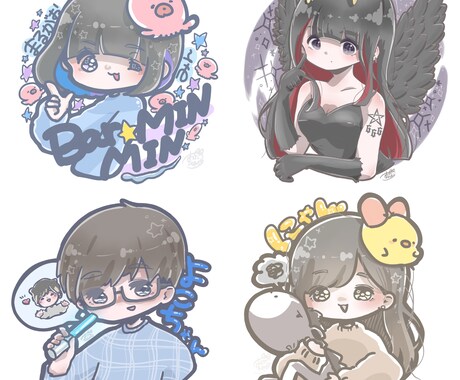 アイコンキャラ描きます 外見だけでなく、内面もキャラクターデザインにしてみませんか？ イメージ2