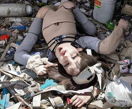 廃棄されたロボットをCG写真で創造しています ゴミ捨て場に廃棄された可哀想なロボットたちのCG写真 イメージ2
