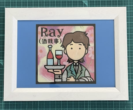 ミニ額の切り絵も作成いたします 誕生日、記念日、命名書、結婚式のウェルカムボードなどに。 イメージ2