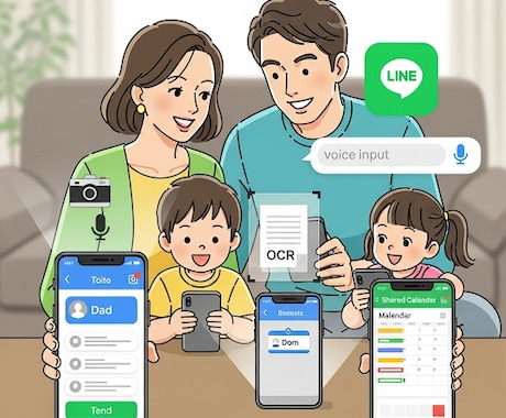 スケジュール管理執事　LINE BOTを提供します 毎朝予定と天気の連絡、音声入力、画像入力、ニックネーム対応 イメージ1