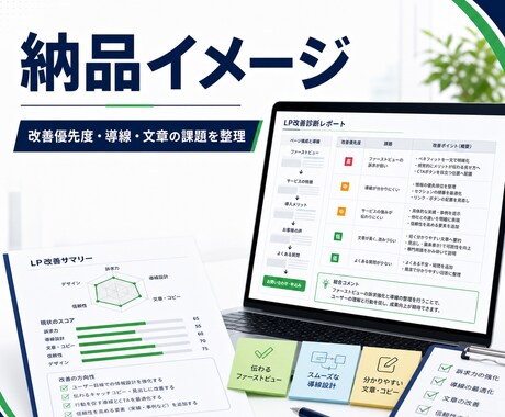 LPの改善点をプロ目線で診断します 構成・導線・文章をまとめて改善提案 イメージ2
