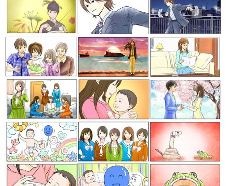 【企業】モノクロコンテ（線画＋グレー塗り）を制作します【広告代理店様向け】 イメージ2