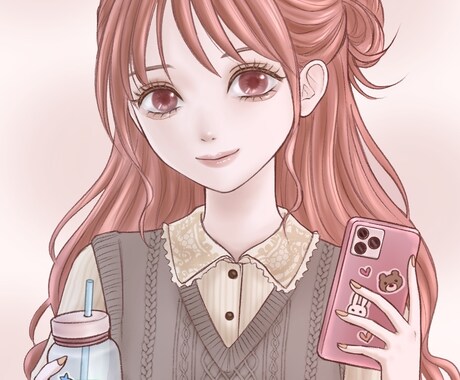 透明感×大人可愛い女の子のSNSアイコン描きます 【限定3名様3000円⭐︎ 】上品･やわらか･綺麗系　商用可 イメージ2