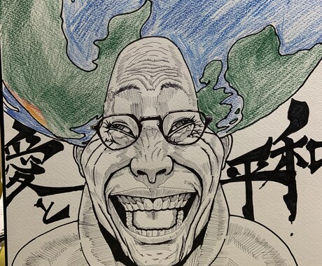 少し変わった似顔絵アイコン描きます 普通のアイコンでは物足りない方。 イメージ2