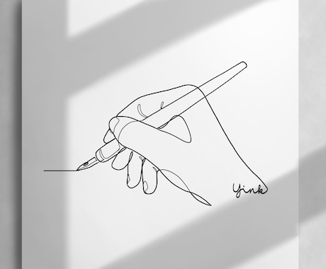 一筆書き風ラインアートを制作致します 修正回数無制限！あなたに合ったイラストを本気で作成します！ イメージ2