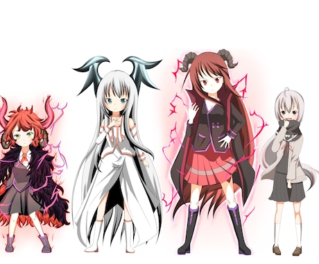 イラスト キャラクターデザイン承ります ノベルゲームなどのキャラクターを描きます。(法人、個人可) イメージ2