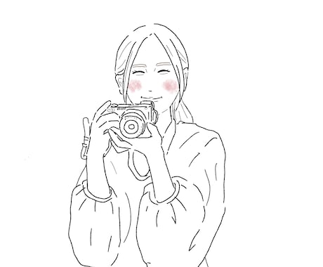 優しいタッチの線画イラスト描きます イメージ1