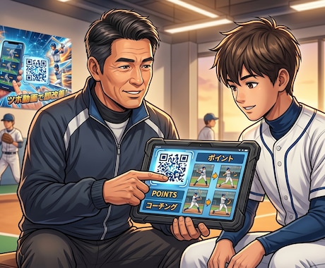 スマホが専属コーチ！上達のツボQR動画作ります 部活や自主練に最適！ノートに貼るだけで即改善されるQR動画 イメージ2