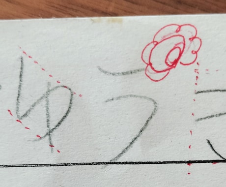 複数回OK✐幼児、子ども向け美文字サポートします お名前や文字を丁寧に添削して、きれいに書けるようにサポート イメージ2