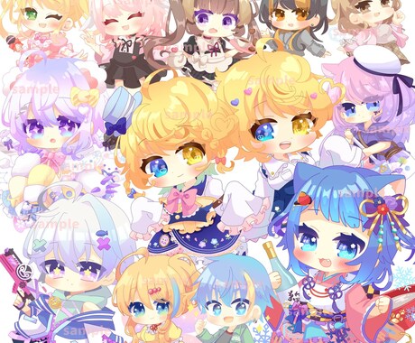 商用利用可★デフォルメイラストお描かきします 商用利用可能！デフォルメ、ちびキャラ イメージ1