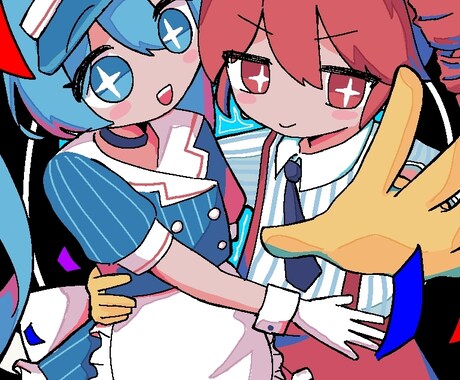 SNSなどのアイコンイラストを描きます かわいい女の子の絵が得意です！修正回数無制限！ イメージ2
