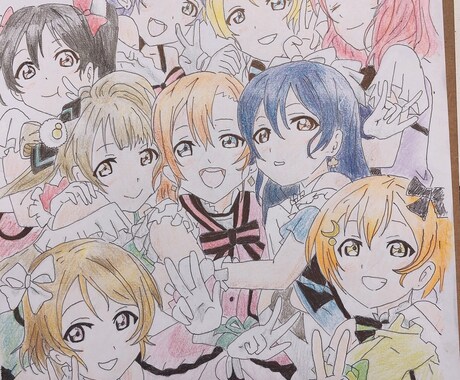 色紙を送る相手の好きなキャラクターを色紙に書きます 誕生日、サプライズ、記念日などなど イメージ1