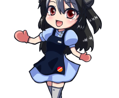 個人様向け】２種込み価格！ちびキャラ描きます 自分の等身キャラをちびキャラにしたい方向け！商用・二次使用◎ イメージ1