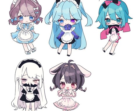 ミニキャラ描きます アイコン等に使えるイラストが欲しい方におすすめ イメージ2