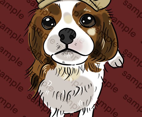 ペットのイラスト｜可愛いデフォルメ風に描きます 【最短5日納品】 SNSアイコン、自分用グッズ、贈り物 イメージ2