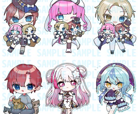 かわいいデフォルメイラスト承ります ミニキャラのイラストオーダー承ります！ イメージ2