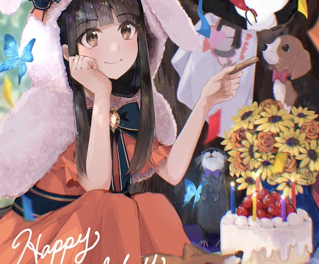 商用◎キラキラなオリジナルイラスト描きます アイコン、YouTubeのサムネ、フラスタのイラストなどに◎ イメージ1