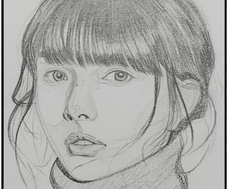 鉛筆にてあなたの似顔絵描きます 鉛筆で繊細かつ大胆に描きます！ イメージ2