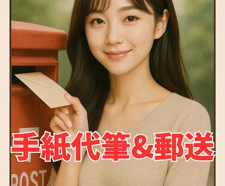 あなたの気持ちを手紙で代筆&投函（郵送代行）します 不倫やハラスメント、苦情の、告発や密告をお手伝いいたします イメージ1