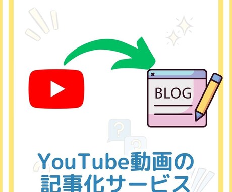 あなたのYouTube動画から記事を作成します YouTube動画からコンテンツマーケティング用の記事作成！ イメージ1