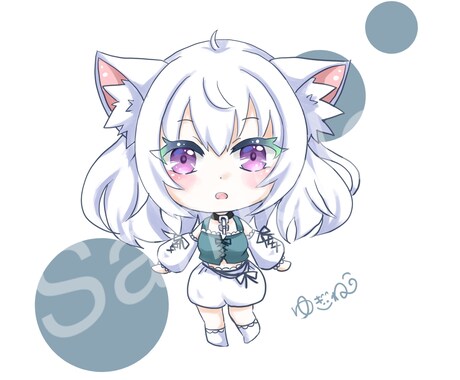 SNSアイコン似顔絵など可愛いちびキャラで描きます アイコンや似顔絵、オリキャラを可愛いちびキャラにして描きます イメージ2