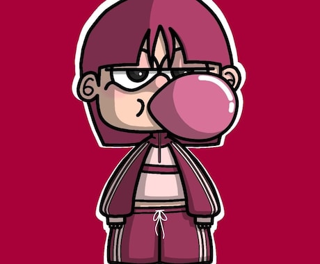 ポップでストリート風の個性的なイラストを描きます あなただけのおしゃれなイラスト！SNSのアイコンなどに！ イメージ2