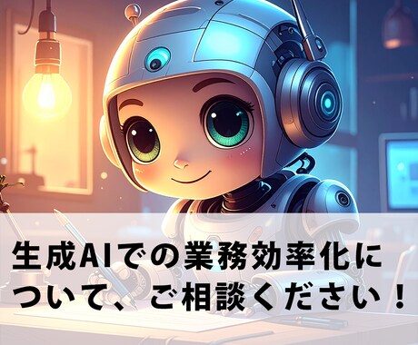 生成AIを利用した業務効率化について相談ができます ～AIを無理なく業務に取り入れられるようサポートいたします～ イメージ1