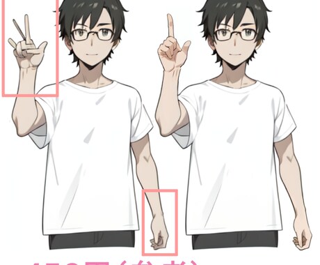 生成AIで出力したイラストを修正（複数）します 手（指）や服などの違和感を無くす、もしくは軽減します イメージ1