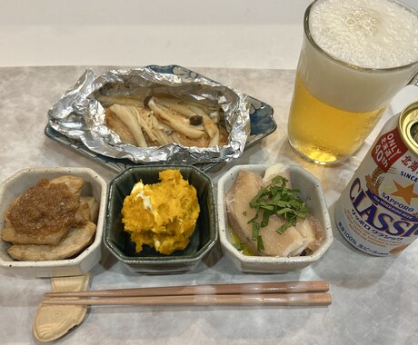 リスト付き！秋の豪華レシピを500円でお届けします おうち居酒屋が充実！買い物リストと予算目安付き イメージ1
