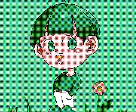 ドット風 SNSアイコン描きます 2頭身キャラのドット風アイコンを描きます。 イメージ1