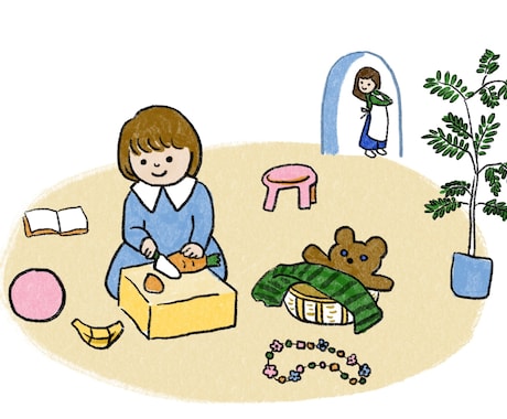 絵本のような、あなただけのイラストを作成します 手描きの温度で、世界に一つの絵を。 イメージ2