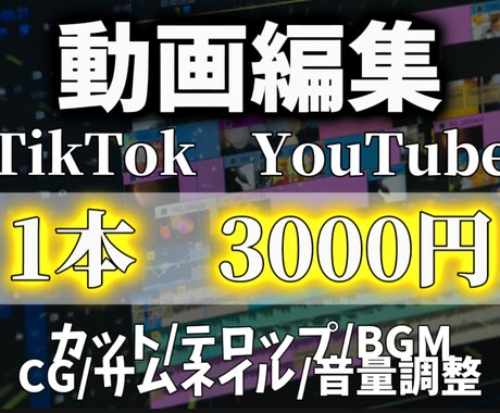 YouTube shorts動画編集します YouTube shortsなどの動画編集 イメージ1