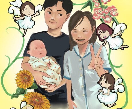 イベントのイラストを作成します 誕生日や結婚式・出産祝いなど…イラストを作成します。 イメージ2