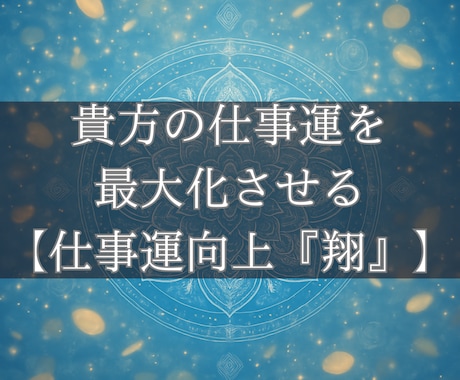 波動調整によりあなたの仕事運を最大まで向上させます 仕事運向上波動『翔』‐仕事に悩み、立ち止まる貴方へ イメージ2