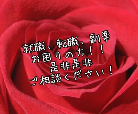 お仕事に関してのお悩み全てご相談のります あなたの輝きの人生のお手伝いします！ イメージ1