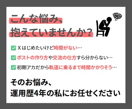 Xのプロが初期アカウントをブーストします 【X運用代行】初期アカウントに勢いを イメージ2
